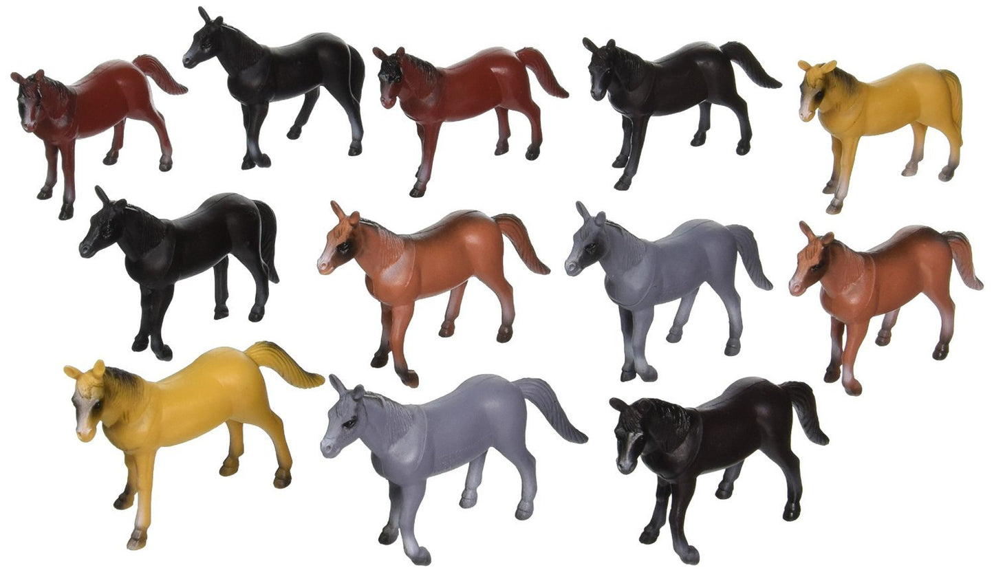 Us Toy Company 2264 Horses-4 Inch - Pack Of 12