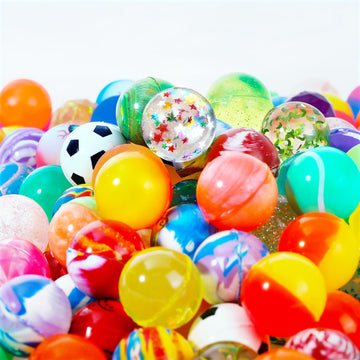 Pllieay 200 Pieces Bouncing Ball, 32Mm Bouncy Balls Party Favors For Kids, Bulk Bouncy Balls For Party Favors, Prizes, Birthdays Gift And Vending Machines(Style Random)