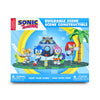Just Toys LLC Sonic The Hedgehog Craftables Series 4 Collectors Box - Buildable Playset with Sonic  Tails  Knuckles  Amy Rose & Dr. Eggman Figures