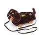 Jellycat Otto Sausage Dog Plush Bag, 8.5 Inches - Crossbody And Shoulder Purse - Fun And Unique Handbag