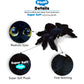 Dollibu Black Spider Plush Toy - Super Soft Spider Stuffed Animal For Boys And Girls, Cute Spider Stuffed Animal, Realistic Stuffed Spider Plush Gift, Spider Decor For Baby, Kids, Adults - 8 Inches