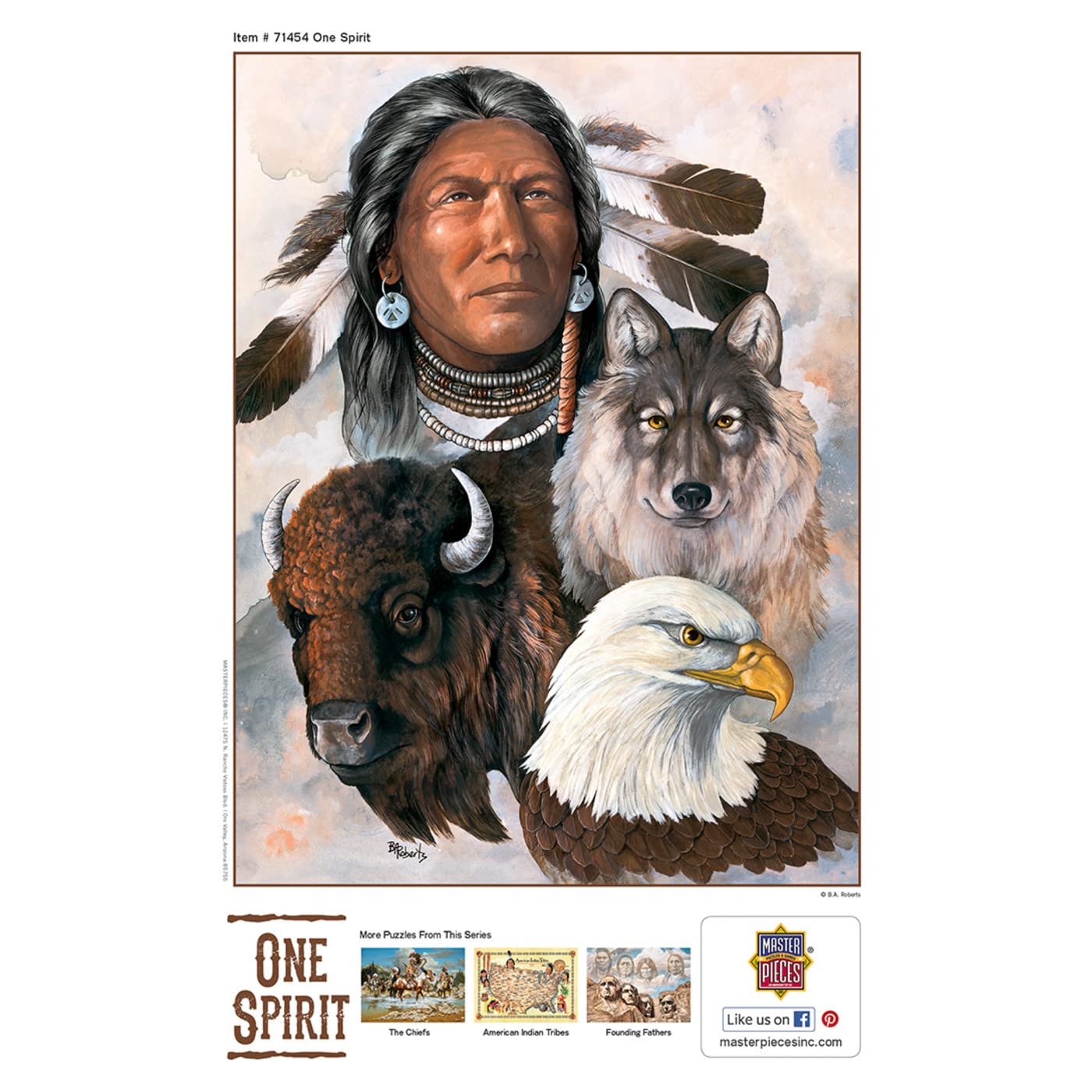 Masterpieces 550 Piece Jigsaw Puzzle For Adults, Family, Or Youth - One Spirit - 18''X24''