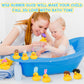 Rubber Ducks Bath Toys with Wig, 12 PCS Cute and Funny Small Rubber Ducks Bathtub Toys Shower Toys for Birthday Gifts Summer Poo