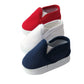 American Fashion World Red White and Blue Canvas Slip-Ons for 18-Inch Dolls | 3 Pack | enhanced Quality & Trendy Design | Dolls Shoes | Shoe Fashion for Dolls for Popular Brands