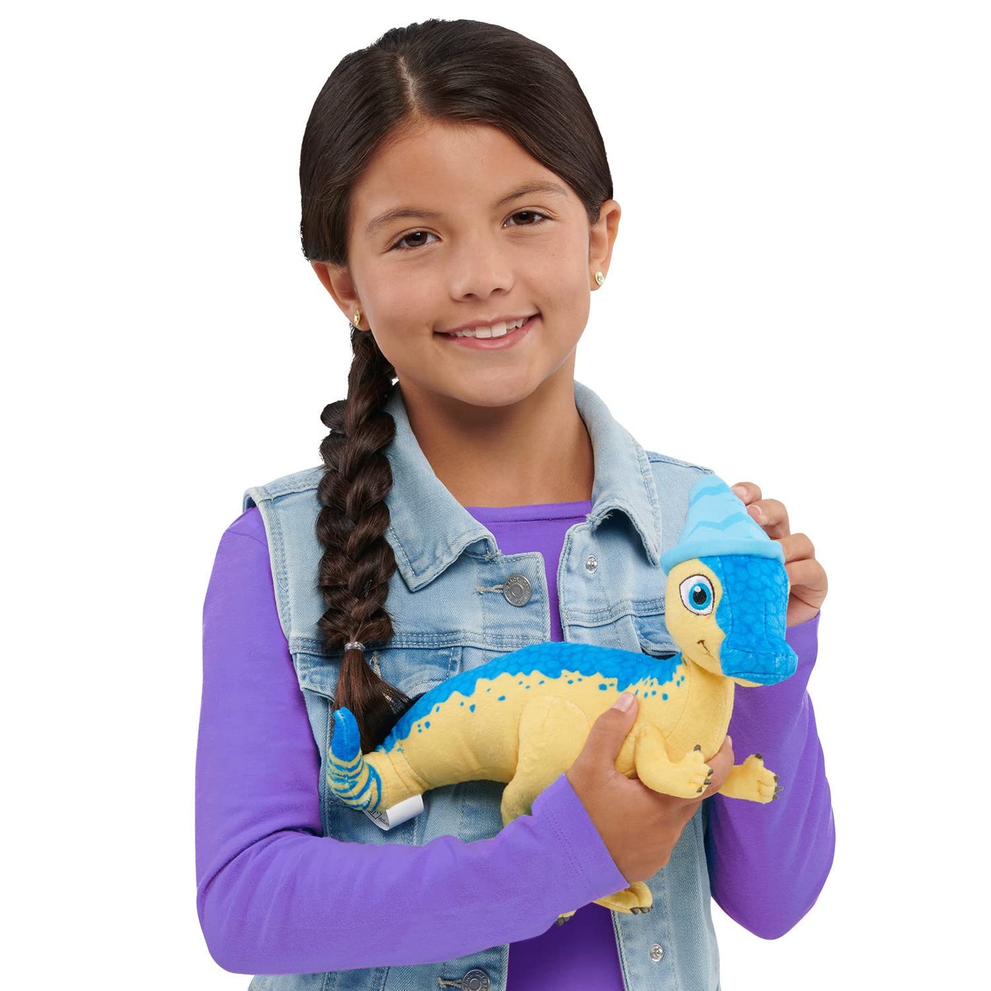 Just Play Ridley Jones Plush Toy - 8-Inch Dinosaur Stuffed Animal, Multicolor, Model 31954, Kids Toys for Ages 3 and Up