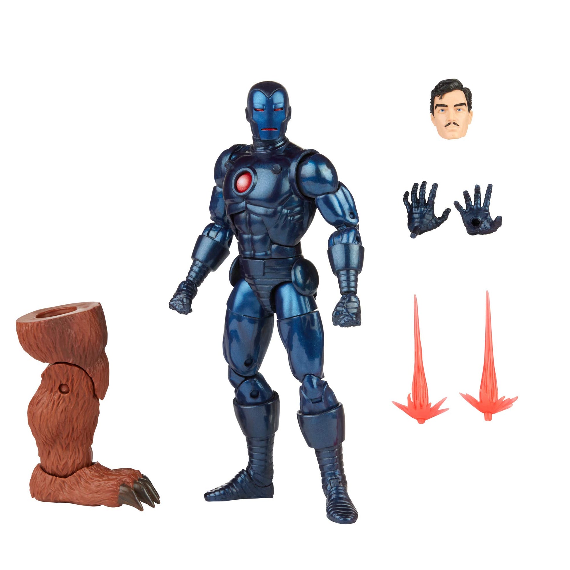Marvel Hasbro Legends Series 6-inch Stealth Iron Man Action Figure Toy  Includes 5 Accessories and 1 Build-A-Figure Part  enhanced Design and Articulation