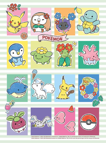 Buffalo Games - Pok  Mon - Pokemon Cuties - 100 Piece Jigsaw Puzzle For Families Challenging Puzzle Perfect For Game Nights