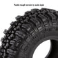 INJORA 1.0 Tires Soft Rubber Crawler Wheel Tires for 1/18 TRX4M SCX24 Gladiator Bronco C10 JLU Deadbolt B17 Axial 1/24 1/18 Trac