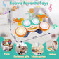 Kids Drum Set Baby Drums - Drum Set For Toddlers 1-3, 4 Beats Flash Light Baby Drum With Microphone & Without Drumsticks, Baby D