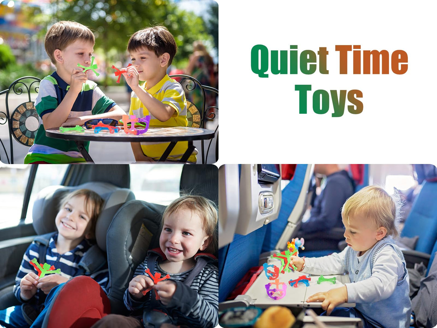 BlissfulTie Magnetic-People-Magnet-Men Toys, Magnetic Travel Toys Portable, Clever Fun Magnets for Kids, Colorful Fridge Magnets