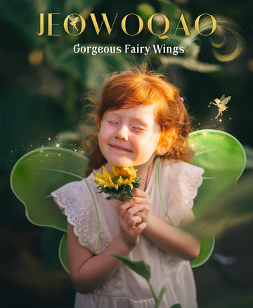 Jeowoqao Girls Wings Fairy Wings, Kids Butterfly Wings Little Girls Wings Costume For Birthday Party Halloween Dress Up