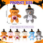 Blueweenly 24 Pcs Mini Halloween Bear Small Halloween Stuffed Animal Soft Tiny Pumpkin Plush Doll Keychain With Cap Trick Or Tre
