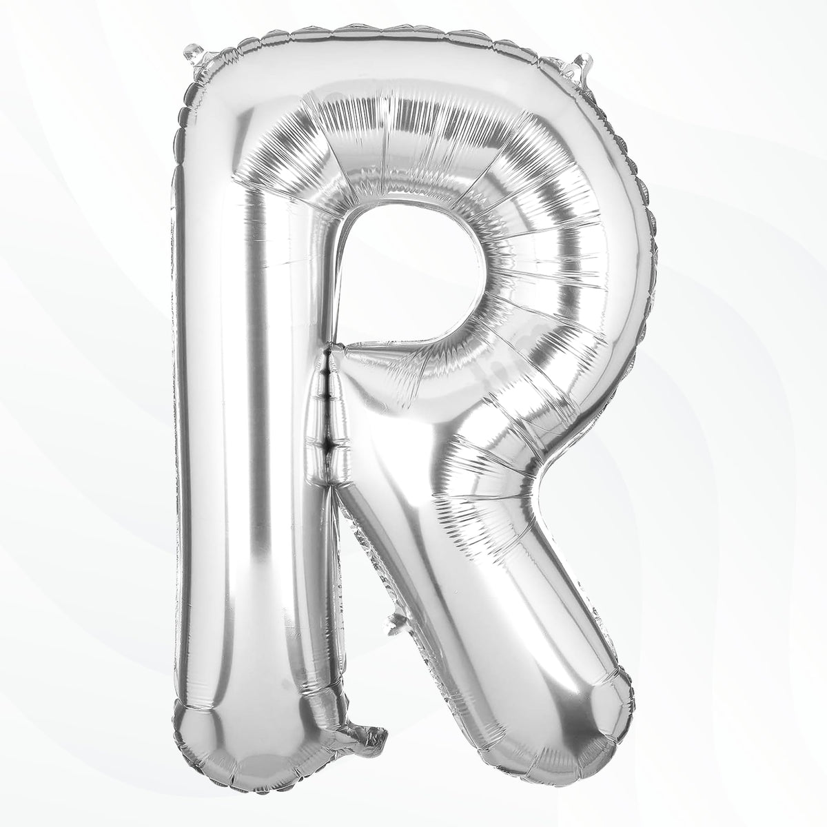 Flyloons Silver R Letter Foil Balloon Alphabets Balloons Perfect for Birthday Decoration Items, Anniversary, Bachelorette, Weddi