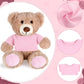Roundfunny Bear Tee Shirt Fit 14-18Inch Bear Clothes Stuffed Animal Clothes Shirt Basic Stuffed Bears Dolls Shirt, Light Pink