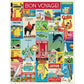 CAVANILLI & CO. Cavallini 1000 Piece Puzzle, Vintage Travel, Multicolor, Paper, Model PZL/TRV