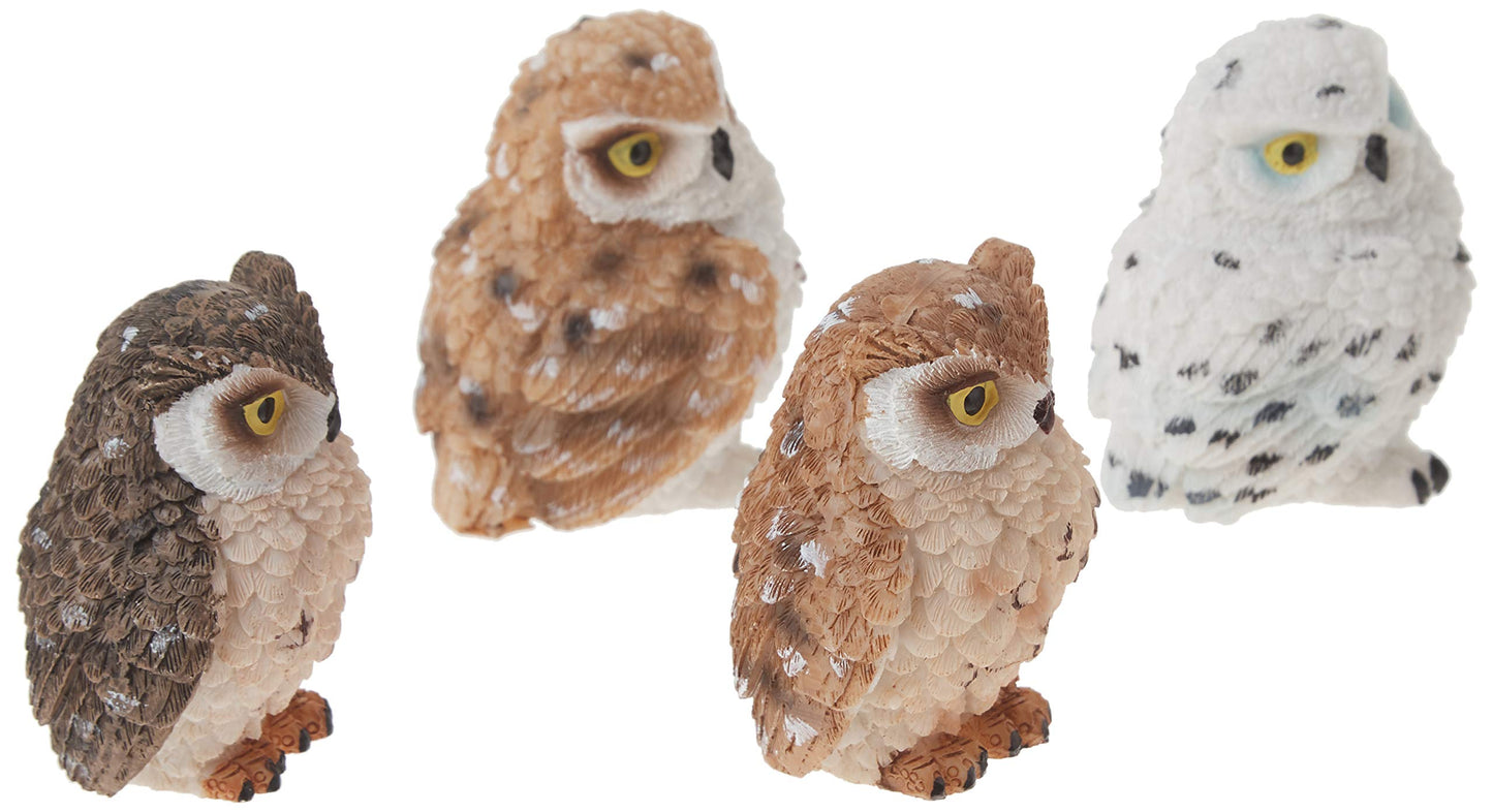 George S. Chen Imports Ss-G-54281 Imports Owl Figurines (Set Of 4), 2'
