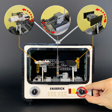 Ideas Retro Tv Building Set Compatible With Lego For Adults,Christmas Toys For Boys And Girls 8-14Years 1212 Pcs