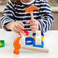2 Pack Wooden Hammer Toys Simulation Hammers Maintenance Tools Educational Toys for Kids Birthday Party Games Supplies (Orange)