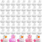 Sratte 100 Pieces Diy Rubber Ducks White Blank Rubber Bath Mini Ducks For Pool Bathtub Baby Party Favors Kids Birthday Gifts