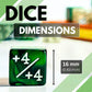 Luck Lab Mtg Magic Life Counter Dice - 48 Pcs Compatible W/Magic Card Game Accessories, Ccg Creature Stats W/ 2 Dice Bags (Green