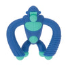 Nuby Geo Zoos Massaging Teether - Baby Teething Toy - Soft Easy Grip - 3+ Months - Blue Gorilla - Easter Basket Stuffer