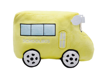 Soft Plush School Bus Stuffed Car Toy Super Cute Yellow Truck Plushie Excellent Gifts For Kids Or Birthday Party 11 Inches