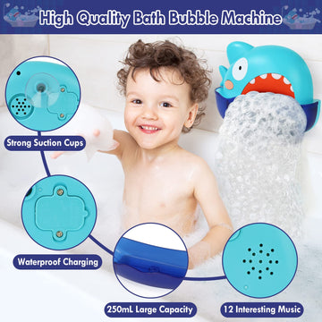 Lehoo Castle Bath Toys, Singing Bath Bubble Machine, Automatic Bubble Maker For Bathtub, Bathtub Toys For Toddlers, Toddler Toys