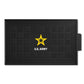 FANMATS 13406 U.S. Army Heavy Duty Vinyl Medallion Outdoor Door Mat - 19.5in. x 31in.