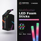 Promotional Party Sticks Foam Glow Sticks Bulk - 100 Foam Light Up Sticks and LED Foam Sticks - 16 Reusable Light Up Foam Sticks