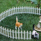 Ymeibe 35 Inch 2-Pack Miniature Fairy Garden Fence Wood Decorative Ornament Fence For Dollhouse Succulent Plant Pot Diy Diorama