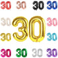 30 Balloon Number, Gold Number 30Th Birthday Balloons 40 Inch, 30 Years Old Gold Birthday Decorations For Men Women, 30Th Annive