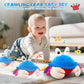 Baby Toys 12-18 Months, Musical Crawling Crab Plush Toy - 40 Songs & Recording Feature, Dancing Walking Moving Bouncing Tummy Ti