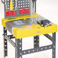 CASDON Tool Box Workbench, 2-in-1 Tool Box & Workbench for Children Aged 3+ Includes Over 60 Tools for DIY Roleplay Fun