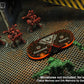 LITKO Command & Victory Point Tracker | Compatible with Warhammer 40K: Kill Team | Laser-Cut Acrylic Score Dial | Command (0-12) & Victory Points (0-30) Indicator | Fluorescent Orange/Translucent Grey