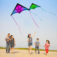 YFAFENGS 3-Pack Delta Kites Set for Beach & Outdoor - Easy Fly Kites for Kids Ages 4-8  8-12 & mature-themeds  Durable Wind-Resistant Frame(Gradient Purple/Green/Orange)