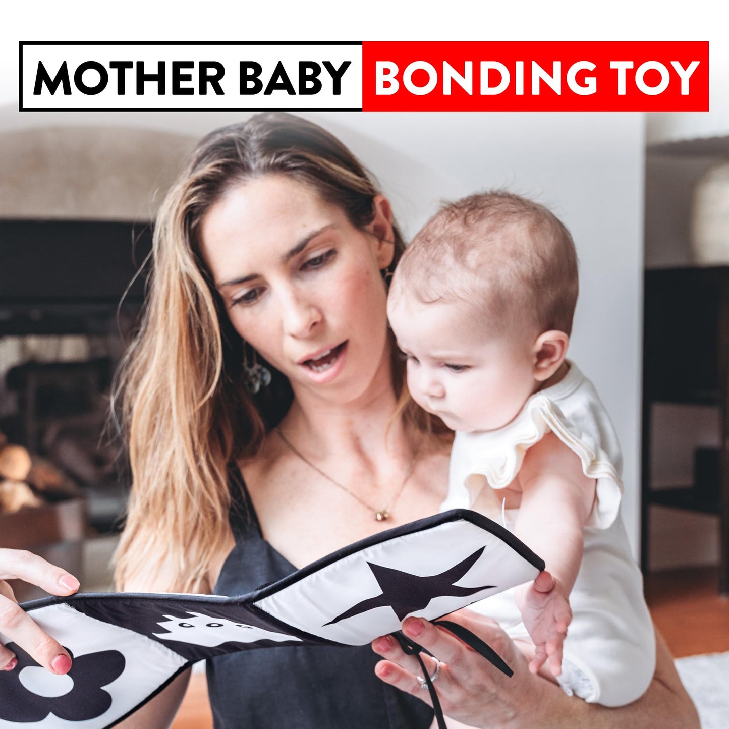 Spiggly High Contrast Baby Toys For Newborn Black And White Baby Toys 0-3 Months Baby Books 0-6 Months High Contrast Baby Book T
