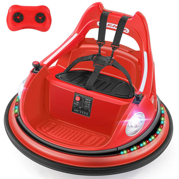Elemara Kids Bumper Car, 1.9Mph Max, 12V Electric Car For Toddlers, 360Spin Bumping Car With Music, 5 Lighting Mode, Diy Sticker