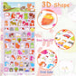 Shangrla Cat And Dog Puffy Stickers For Kids Girls 3D Puff Puppy Kitten Pet Stickers For Adults Teens,Cute Small Dog Cat Face Stickers For Phone Case,Stationery,Albums,4 Sheets.