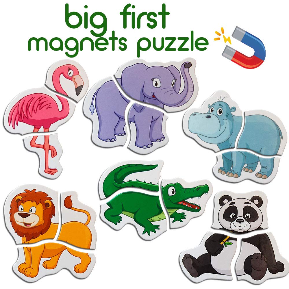Magdum Zoo Magnetic Puzzles For Kids Ages 3-5 - Toddler Puzzle - Travel Toys For Kids Ages 3-5 - Magnetic Travel Games Baby Puzzle Kids Puzzle Toys - Puzzle For Preschooler Magnet Puzzles Games