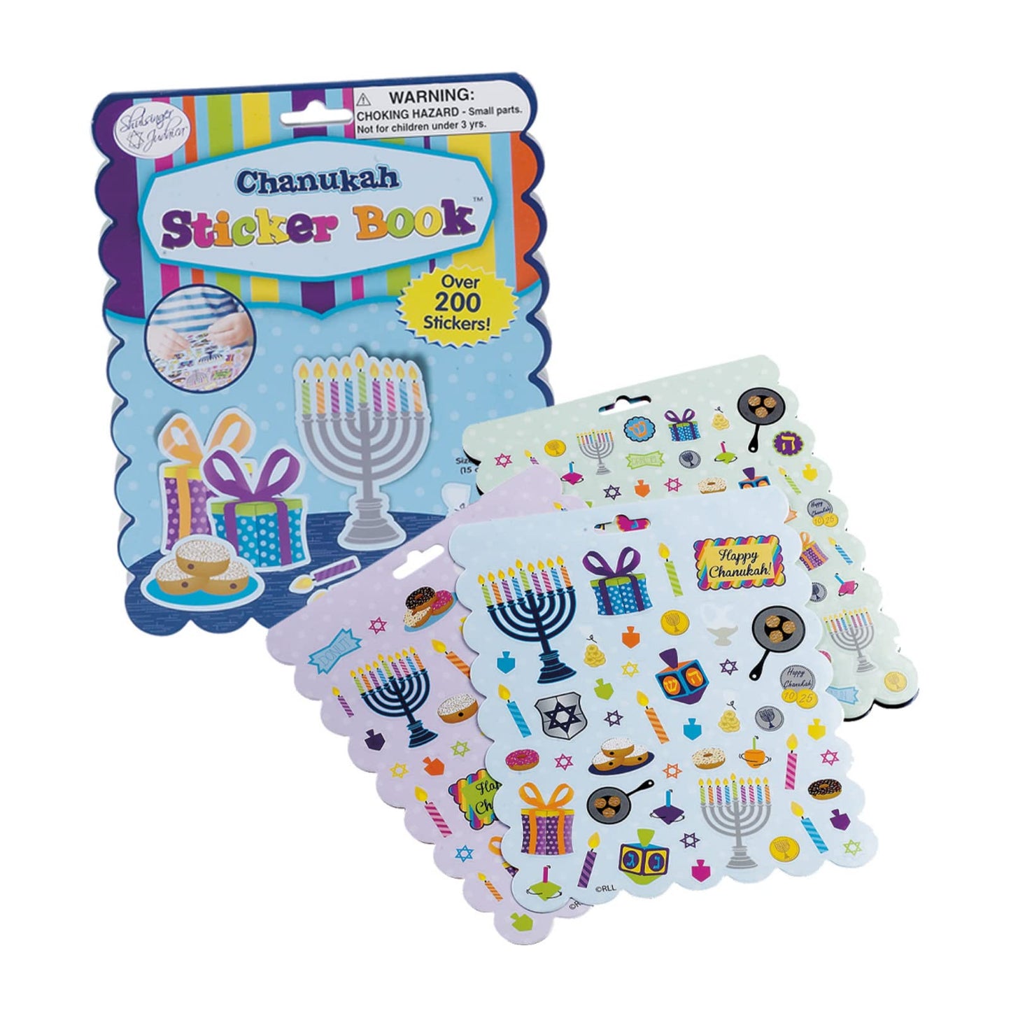 Rite Lite Hanukkah Sticker Book - Jewish Holiday Stickers - Over 200! Party Favors Gifts Decorations for Scrapbooks, Planners, a