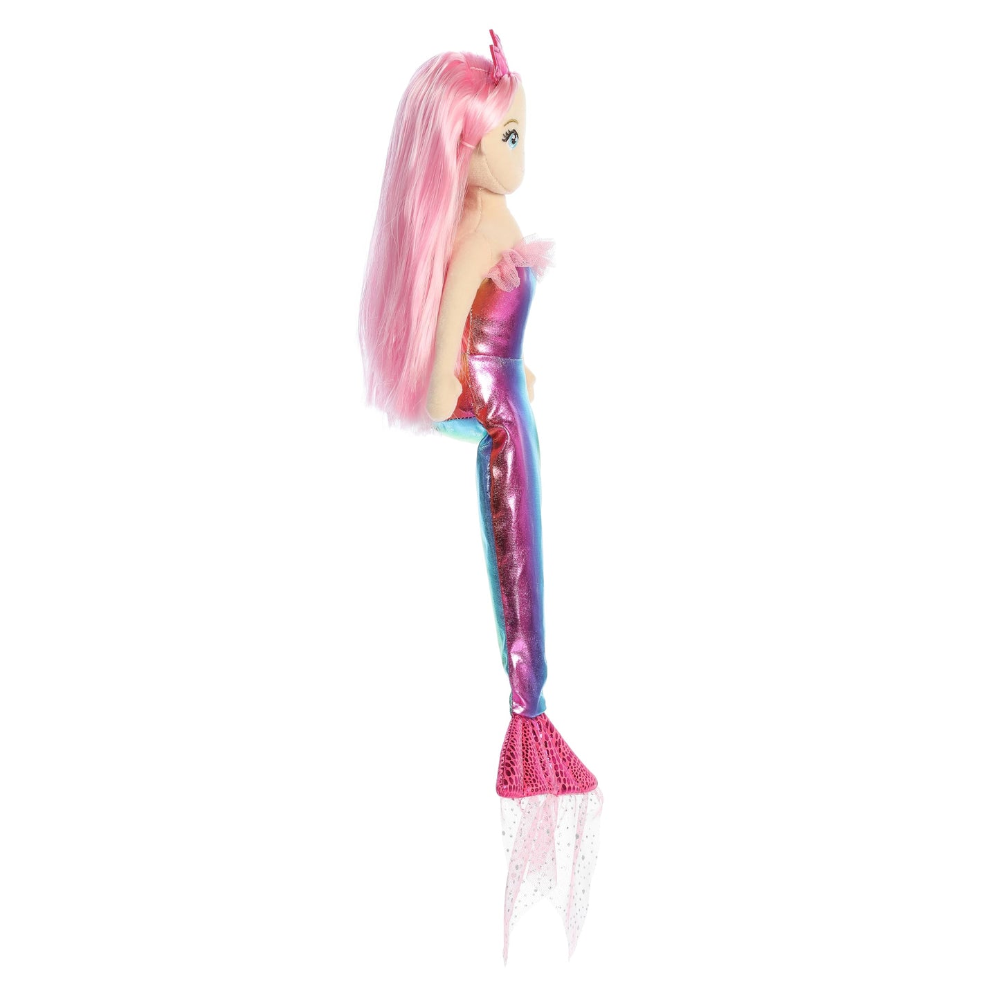 Aurora® Enchanting Sea Sparkles™ Nanda Stuffed Doll - Imaginative Play - Magical Companions - Pink 18 Inches