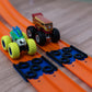 TechConnext Ultimate Monster Truck Track Ramp Add-On, Small, Blue, Plastic - Compatible with Hot Wheels & Monster Jam Trucks