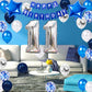 11Th Birthday Party Decoration For Boys, Happy Birthday Banner Blue Number 11 Birthday Balloons 11Th Birthday Latex Confetti Bal