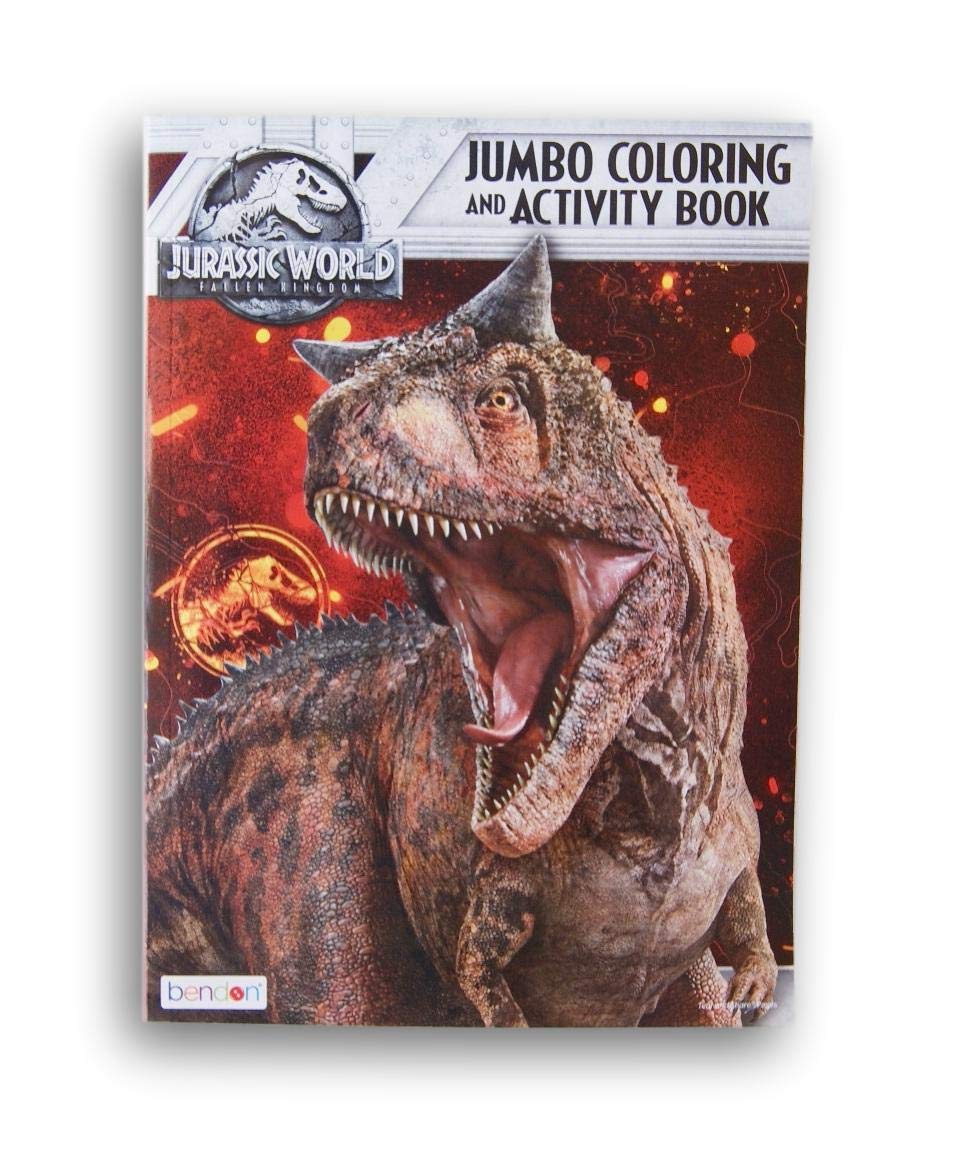 Lazy Days Jurassic World Fallen Kingdom Jumbo Coloring And Activity Book - 96 Pages