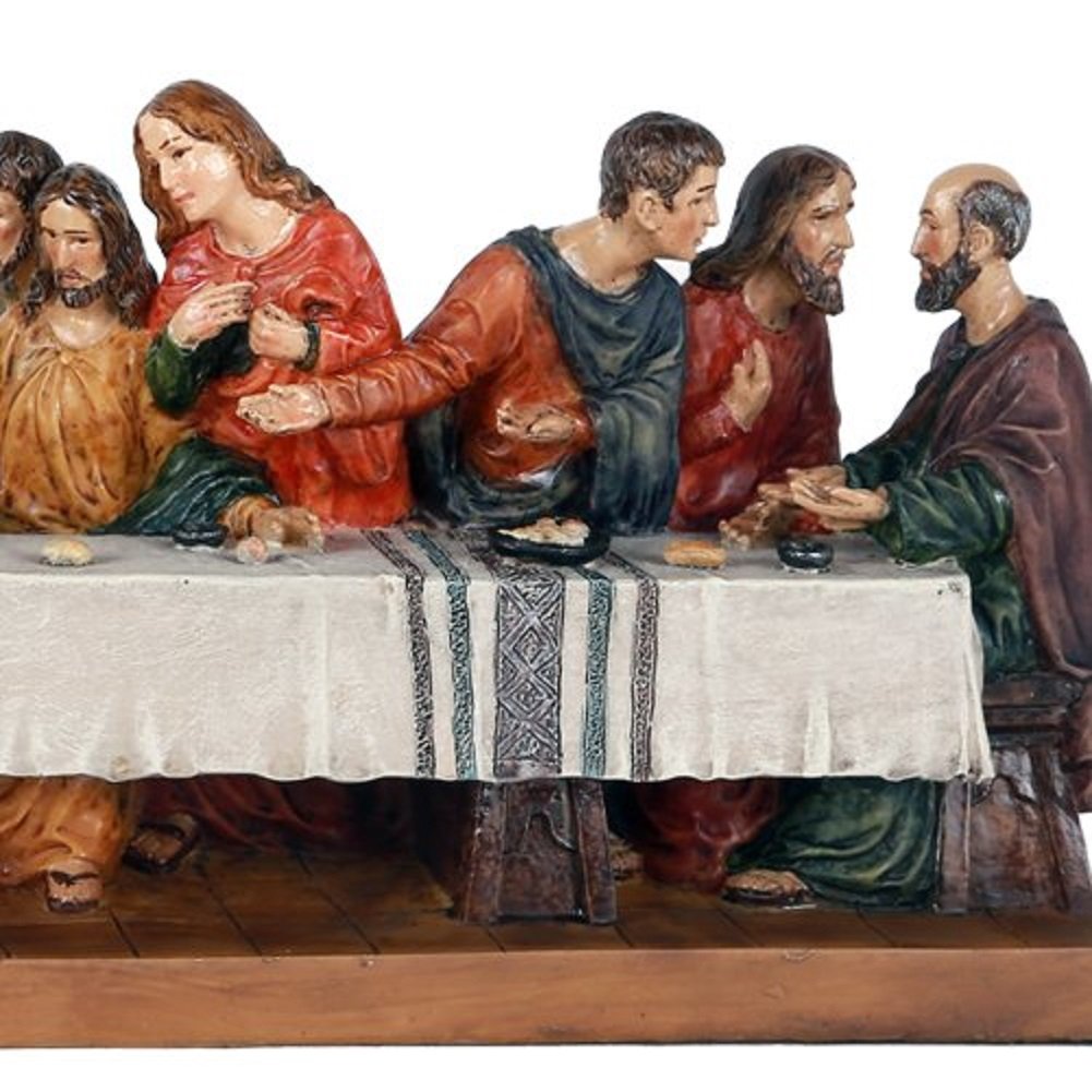 Pacific Giftware The Last Supper Da Vinci Inspiration Tabeltop Figurine Decorative Gift 12 Inch L