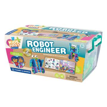 Thames & Kosmos Kids First Robot Engineer Stem Experiment Kit For Young Learners | Build 10 Non-Motorized Robots | Play & Learn With Storybook Manual | Parents’ Choice Gold Award Winner