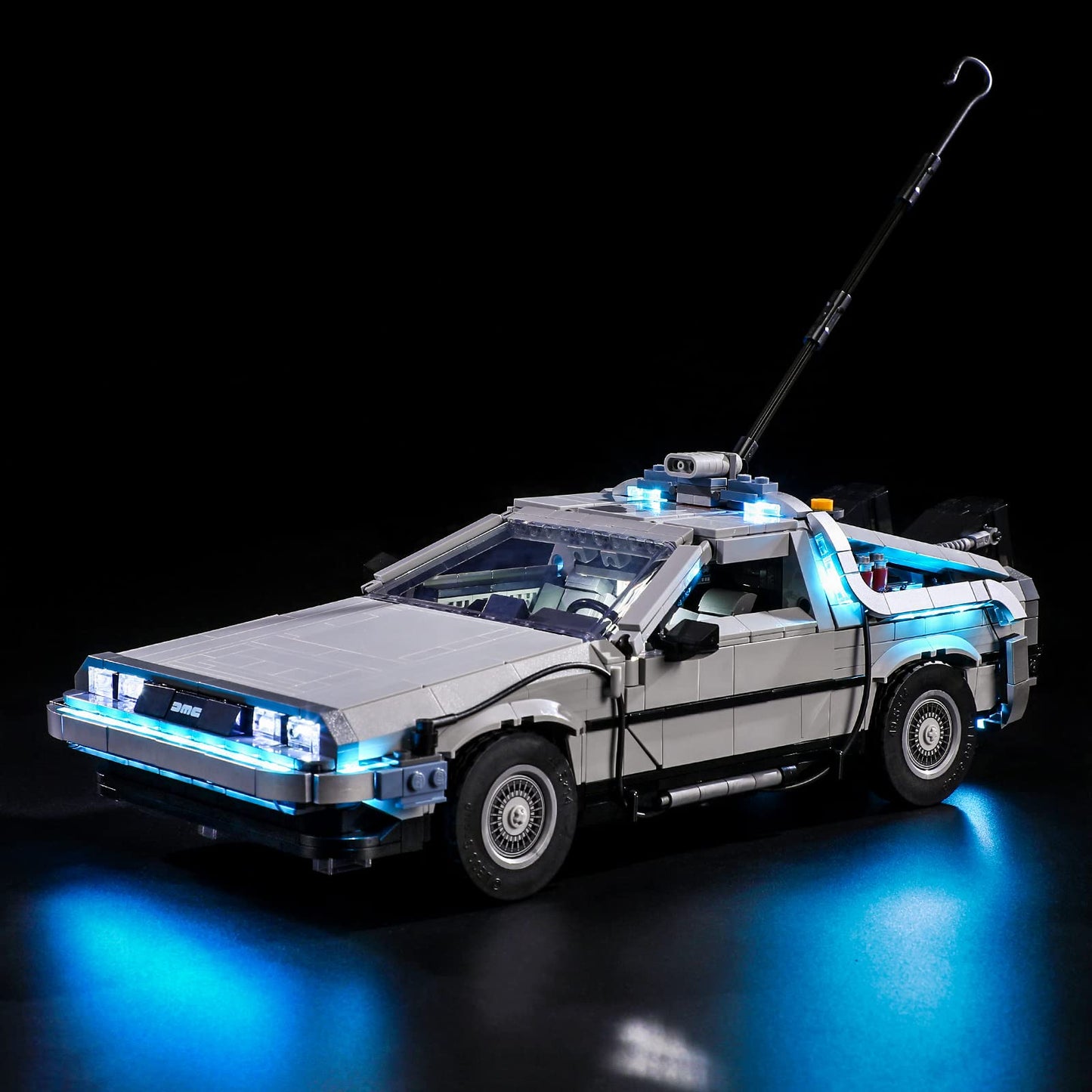YEABRICKS LED Light Kit for Lego - Creator Expert Back to The Future Time Machine Building Blocks Model, LED Light Set Compatibl