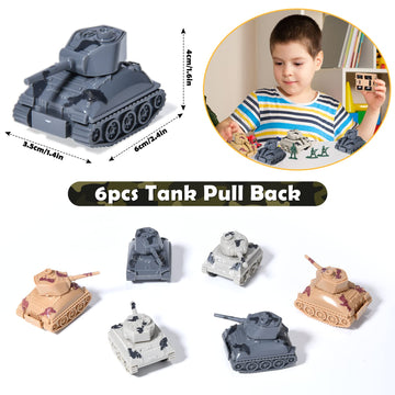 Golray Army Party Favors Camo Wristband Big Parachute Tanks Aircraft Keychain Army Men Soldier Figures Toys for Kids Boys Camouf