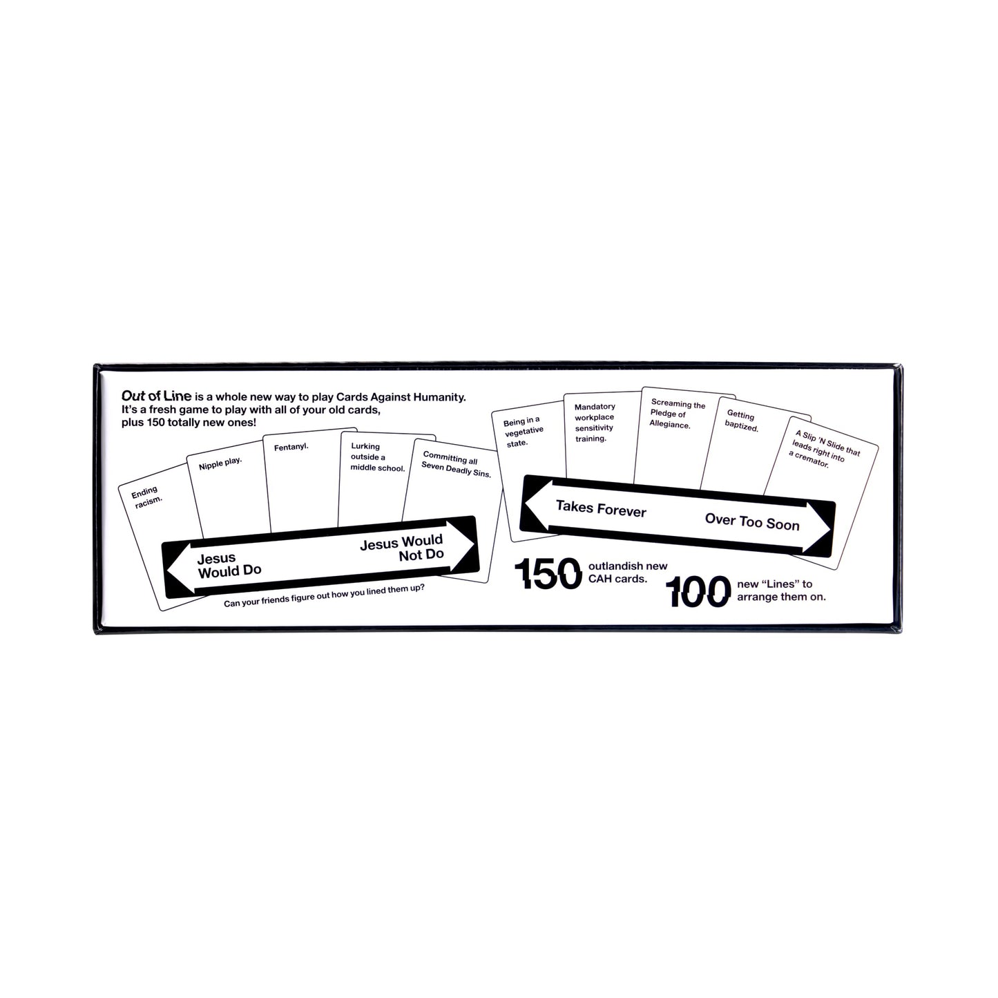 Cards Against Humanity: Out Of Line  A Whole New Way To Play + 150 All-New Cards  Newest Expansion For 2024