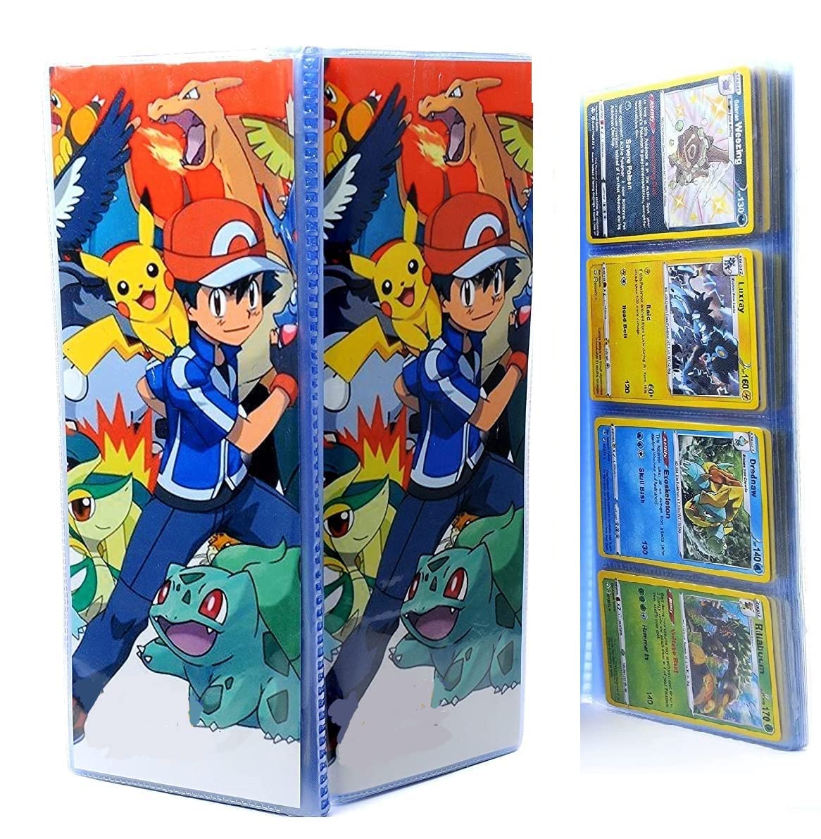 Royaldeals Toys Cards Album For Kids,Boys,Girls,Adults Empty Card Binder For Collection (4 Pocket Empty Album)